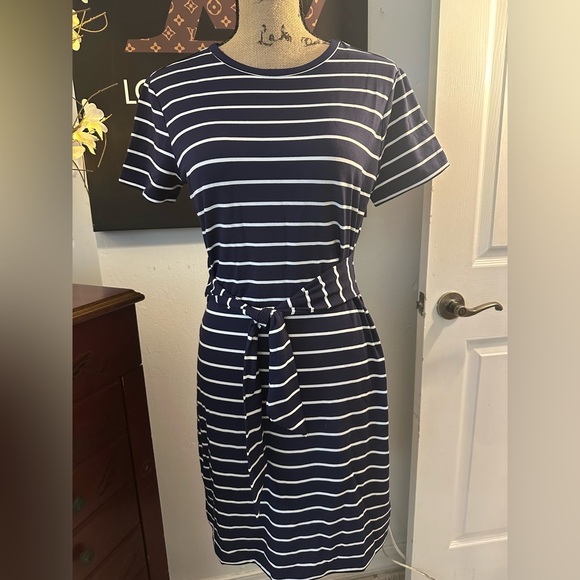 Steve Madden Dresses & Skirts - 🆕Steve Madden Waist Tie Stripe Dress